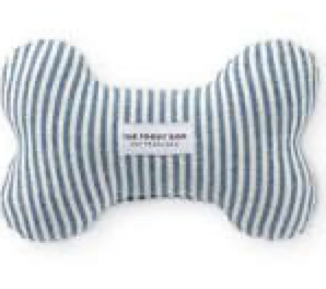 Ticking Stripe Dog Squeaky Toy